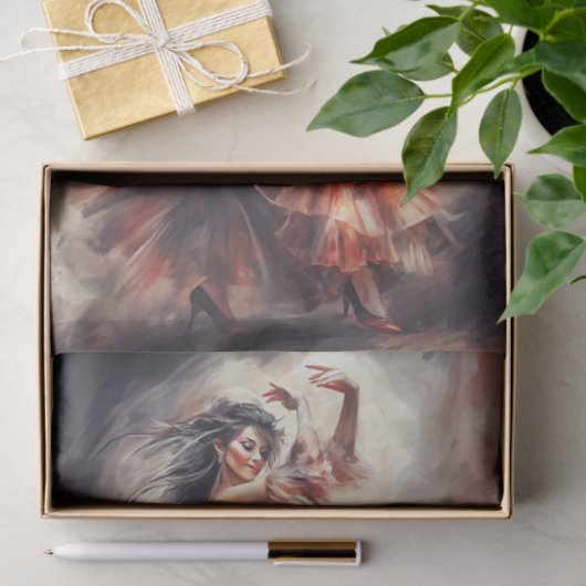 ETHERISCHE DANS - Flamenco Spirit Waterverf Dromen Tissuepapier (Geschenk)