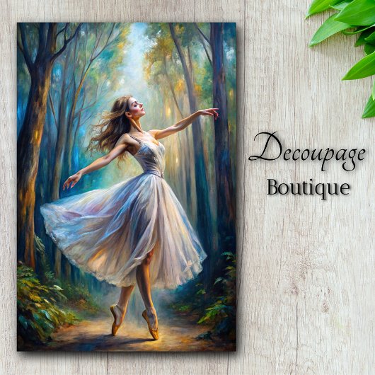 Etherische Danser Decoupage Tissuepapier