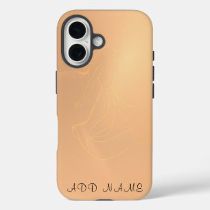 ETHERISCHE Danser in Gouden Licht Elegante Muurkun iPhone 16 Hoesje