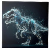 ETHERISCHE DINOSAURUS in een mystieke setting Tegeltje (Voorkant)