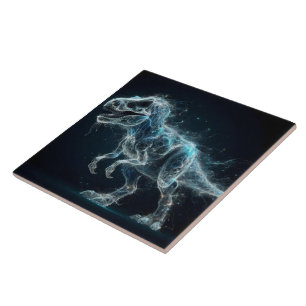 ETHERISCHE DINOSAURUS in een mystieke setting Tegeltje