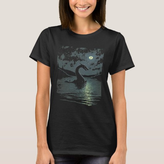 Etherische droom Nessie Loch Ness Monster Cool Hor T-shirt (Voorkant)