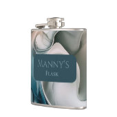 Etherische droomlandschap: rustig Abstract Heupfles (Links)