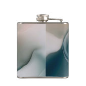 Etherische droomlandschap: rustig Abstract Heupfles (Achterkant)