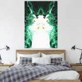 Etherische dualiteit – Surrealistische spiegelrefl Canvas Afdruk (Insitu (Slaapkamer))