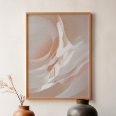 "Etherische dynamiek" | Aardse tinten Abstracte ku Poster