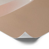 "Etherische dynamiek" | Aardse tinten Abstracte ku Poster (Hoek)