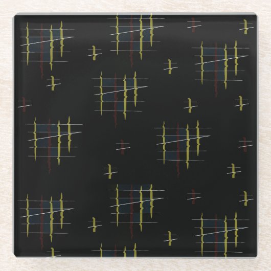 Etherische echo's glazen onderzetter (Voorkant)