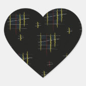 Etherische echo's hart sticker (Voorkant)