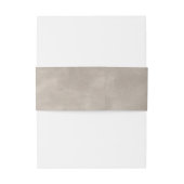 Etherische Elegantie Beige Taupe Monogram Bruiloft Uitnodigingen Wikkel (Achterkant Voorbeeld)