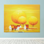 "Etherische elegantie" Canvas Afdruk (Insitu (Houten vloer))