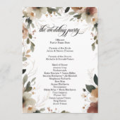 Etherische Elegantie Cottagecore Trouwceremonie Programmakaart (Achterkant)