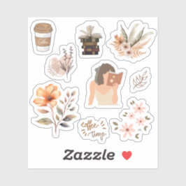 Etherische Elegantie: Esthetisch Sticker Collectie