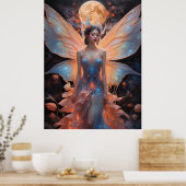 Etherische Elegantie Fairy Poster (Keuken)