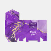 ETHERISCHE ELEGANTIE: Paarse Geode-geïnspireerde b Bedankdoosjes (Uitgevouwen)