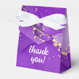 ETHERISCHE ELEGANTIE: Paarse Geode-geïnspireerde b Bedankdoosjes