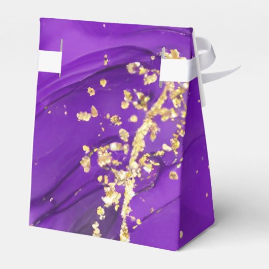 ETHERISCHE ELEGANTIE: Paarse Geode-geïnspireerde b Bedankdoosjes (Achterkant)
