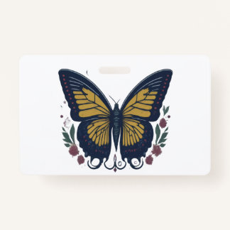 ETHERISCHE ELEGANTIE: Romantische Vlinder Badge