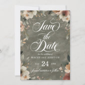 Etherische Elegantie Sage Whisper Waterverf Bruilo Save The Date (Voorkant)