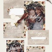 Etherische Elegantie Wildflower Foto Overlay Bruil Kaart