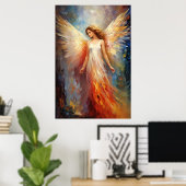 Etherische Engel Art Poster (Thuiskantoor)