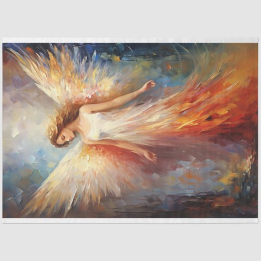 etherische engeldecoupage tissuepapier (Voorkant)