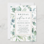 Etherische Eucalyptus Gold Green Vrijgezellenfeest Kaart (Voorkant)