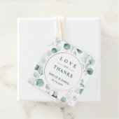 Etherische Eucalyptus groen bruiloft dank u Bedankjes Labels (In situ)