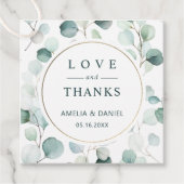 Etherische Eucalyptus groen bruiloft dank u Bedankjes Labels (Voorkant)