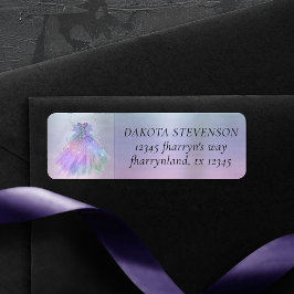 Etherische Fairy Gown | Rainbow Pastel Ombre Etiket