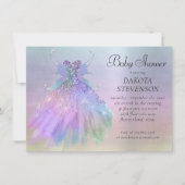 Etherische Fairy Wing Gown | Rainbow Pastel Sheen Kaart (Voorkant)