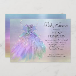 Etherische Fairy Wing Gown | Rainbow Pastel Sheen Kaart