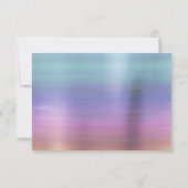 Etherische Fairy Wing Gown | Rainbow Pastel Sheen RSVP Kaartje (Achterkant)