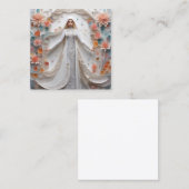 Etherische fantasie concept kunst van ingewikkeld  vierkante visitekaartje (Voorkant / Achterkant)