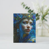 Etherische Fantasy Art Prinses Warrior Mystiek Briefkaart (Staand voorkant)