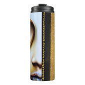 Etherische fantasy kunst | Goud en zwart Thermosbeker (Voorkant)