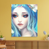 Etherische fantasy kunst | Mooie fee verjaardag Canvas Afdruk (Insitu (Woonkamer))