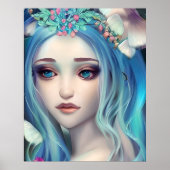 Etherische fantasy kunst | Mooie fee verjaardag Poster (Voorkant)