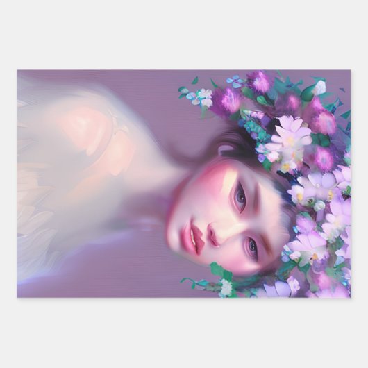 Etherische fantasy sprookjeskunst |  vrouwen inpakpapier vel (Voorkant)