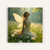 Etherische fee in een zomerweide notitieboek (Voorkant)