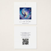 Etherische Fee Maan Godin Sieraden Delights Vierkante Visitekaartjes (Voorkant /achterkant)