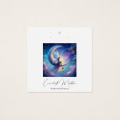Etherische Fee Maan Godin Sieraden Delights Vierkante Visitekaartjes (Voorkant)