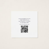 Etherische Fee Maan Godin Sieraden Delights Vierkante Visitekaartjes (Achterkant)