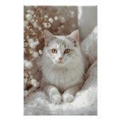 Etherische feline sereniteit Poster (Voorkant)