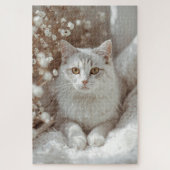 etherische feline sereniteitspuzzel legpuzzel (Verticaal)