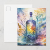Etherische Fluisteringen - Magische Toverdrankfles Briefkaart (Voorkant / Achterkant)