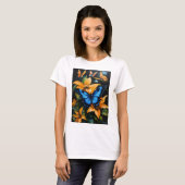 "Etherische Flutter: Vlinder geïnspireerd T-shirt (Voorkant volledig)
