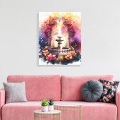 Etherische Fontein van Jeugd Canvas Afdruk (Insitu (Woonkamer))