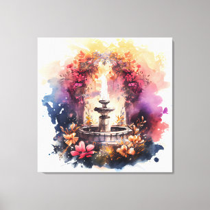 Etherische Fontein van Jeugd Canvas Afdruk