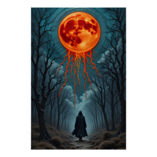 etherische geborduurde schemering perfect poster